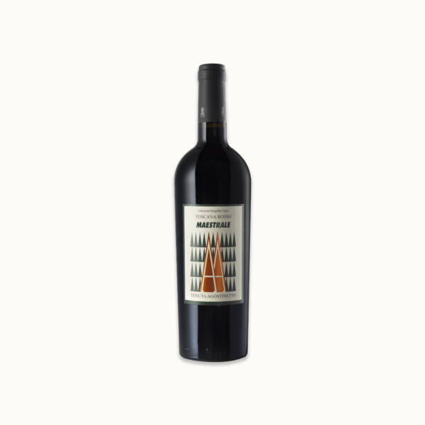 Maestrale bottiglia di vino rosso
