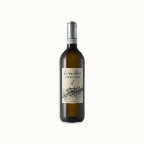 Vermentino bottiglia di vino bianco
